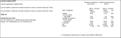 Leche Pascual 1l entera