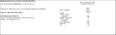 Boqueron Usisa 84g en aceite oliva