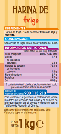 Harina de trigo Alipende 1kg
