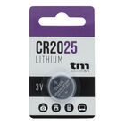 Pila botón litio Tm CR2025 3V