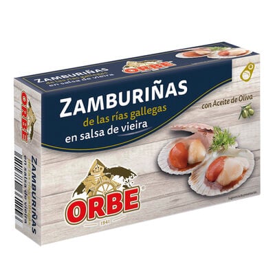 Zamburiña en salsa vieira Orbe 63g