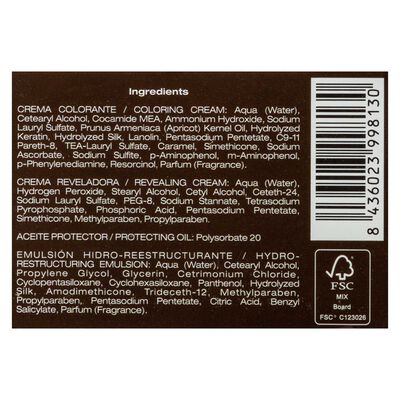 Tinte de cabello Alcántara Brilliant Color nº 8.63 ámbar