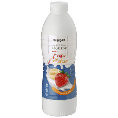 Yogur l&iacute;quido Alipende 1kg fresa y pl&aacute;tano