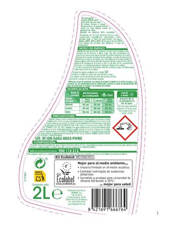 Detergente l&iacute;quido Green Lanta 40 lavados