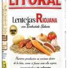 Lenteja riojana Litoral 425g con ingredientes naturales