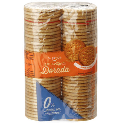 Galleta Maria sin azúcares añadidos con edulcorantes Alipende 400 g