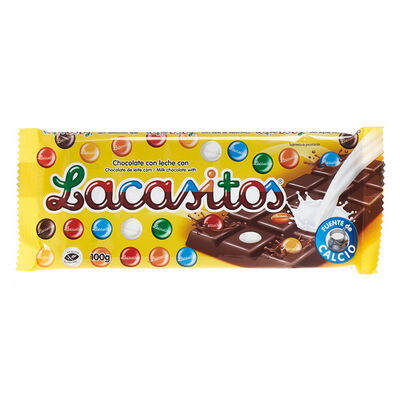 Chocolate con leche y Lacasitos 100g