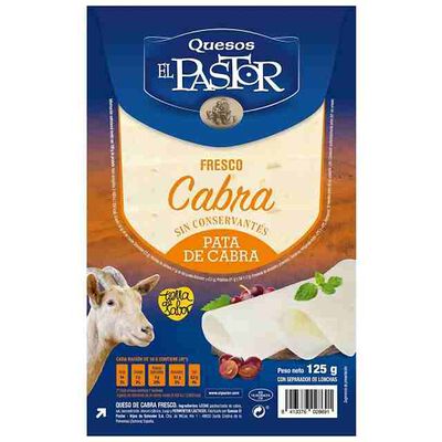 Queso de cabra en lonchas Pastor 125g