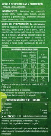Salteado Alipende verduras 600g