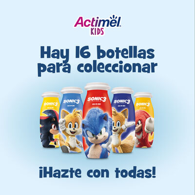 Actimel natural sin az&uacute;cares a&ntilde;adidos pack kids de 6x100g