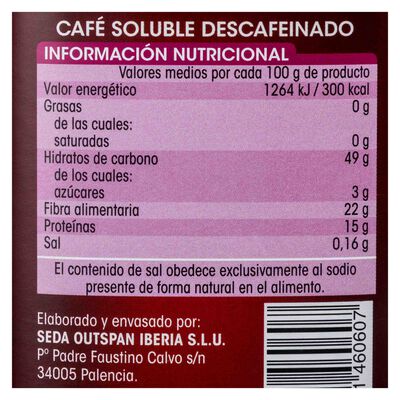Café soluble Alipende descafeinado 200g mezcla