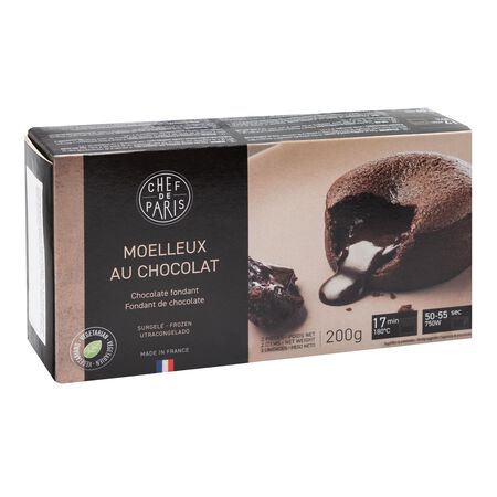 Le Moelleux Chef de Paris 200g con chocolate fondant