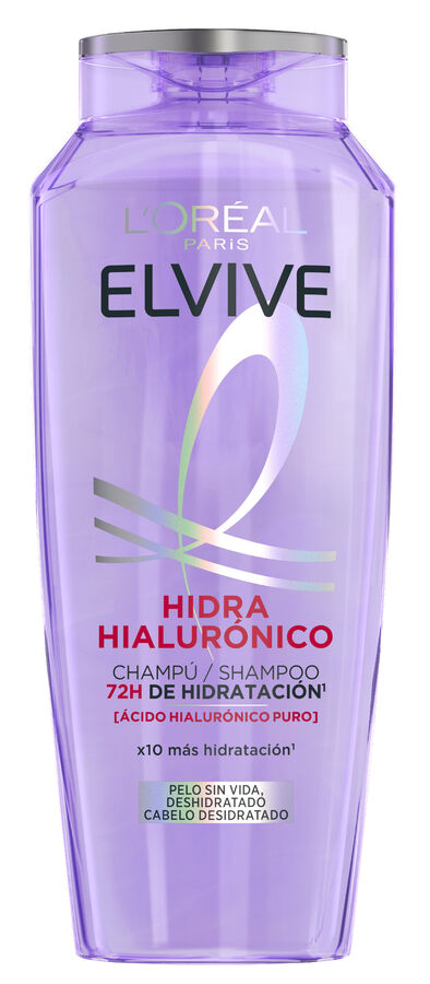 Champú Elvive 380ml hidra hialurónico 72h de hidratación