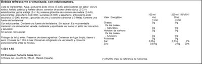 Bebida isotónica zero Aquarius 1,5l naranja