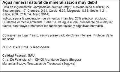 Agua Bezoya 0,5l pack 6