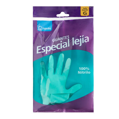 Guantes de nitrilo Lanta talla grande especiales para lej&iacute;a