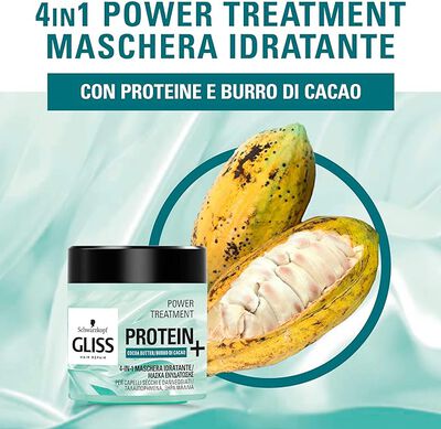 Mascarilla capilar Gliss 4en1 Hidrataci&oacute;n 400 ml