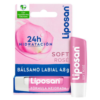 Protector labial Liposan soft ros&eacute; 24h hidrataci&oacute;n intensa