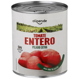 Tomate entero pelado categoría extra Alipende 480g