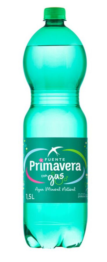 Agua con gas Fuente Primavera 1,5l