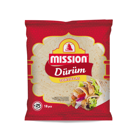Tortilla de trigo Mission Durum 18 uds