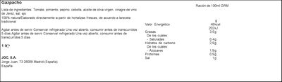 Gazpacho premium La Huerta Don Sim&oacute;n 1l