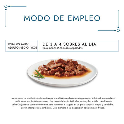 Comida h&uacute;meda gato Purina pack 4