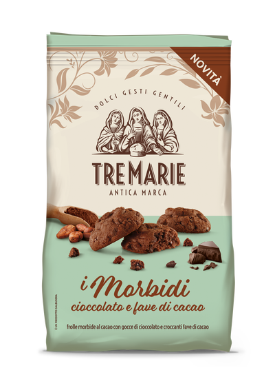 Galleta de chocolate con granos de cacao Tre Marie 300g