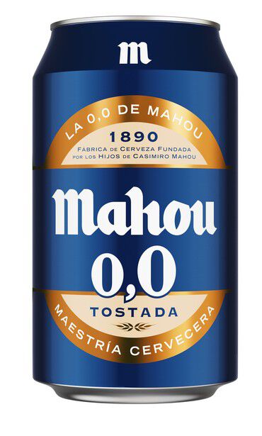 Cerveza sin alcohol Mahou 00 Tostada lata 33cl