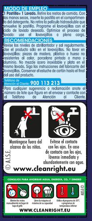 Detergente en pastillas para lavavajillas Lanta 40 unidades todo en uno