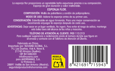 Esponja Bodyplus Flor