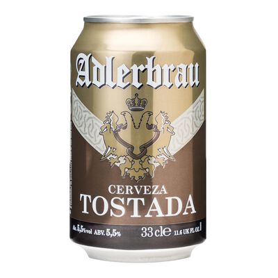 Cerveza tostada Adlerbrau lata 33cl