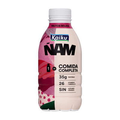 Bebida l&aacute;ctea sin lactosa de frutos rojos Kaiku 500ml