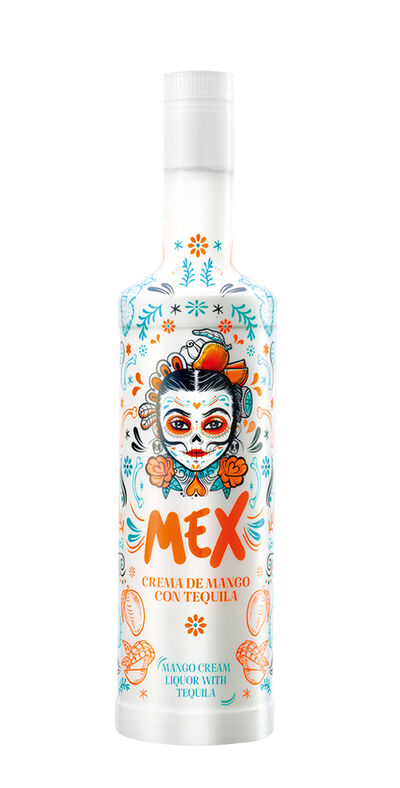 Licor de crema de mango con tequila Mex 70cl