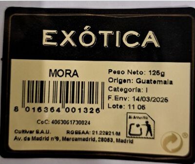 Moras bandeja 125g