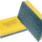 Estropajo de fibra con esponja Scotch-Brite 2 uds no raya
