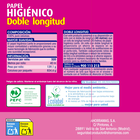 Papel higiénico ecológico Lanta 6 rollos doble rollo