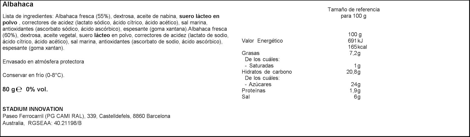 Pasta de albahaca Gourmet Garden 80g