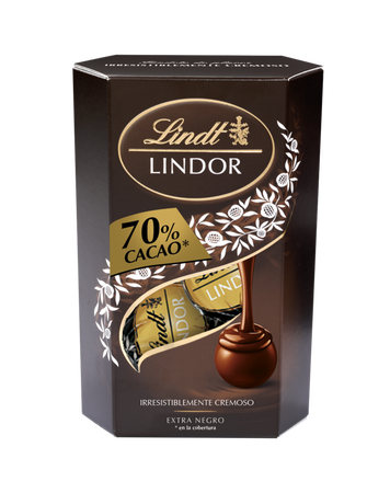 Bombón negro 70% Lindor 75g