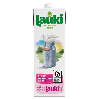 Leche Lauki 1l desnatada
