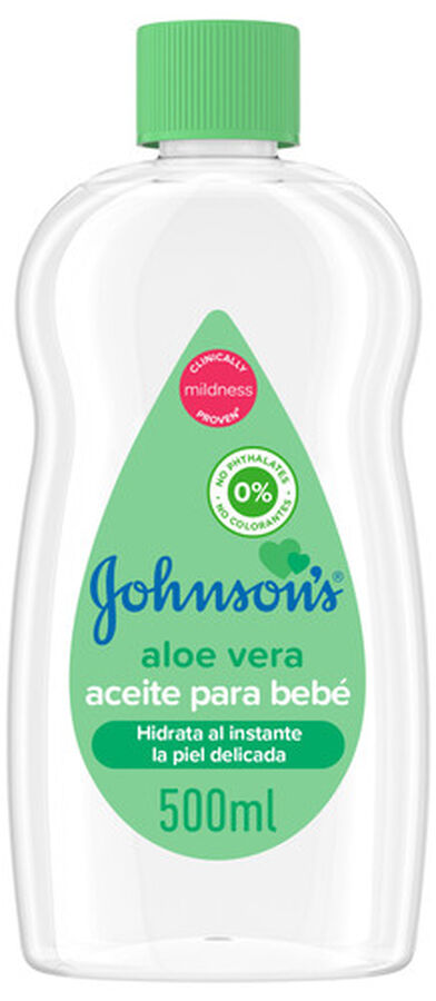 Aceite infantil corporal Johnson´s 500ml aloe vera