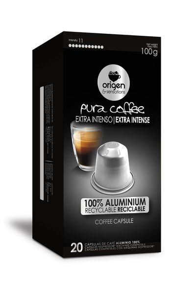 Café extra intenso intensidad 11 Origen&Sensations 20 cápsulas