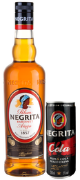 Ron Añejo Negrita 70cl + lata negra cola
