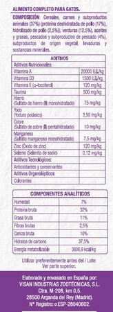 Alimento completo para gato Meque carne verdura pescado 2kg