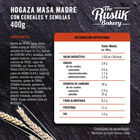 Hogaza pan The Rustik Bakery cereales masa madre 450g