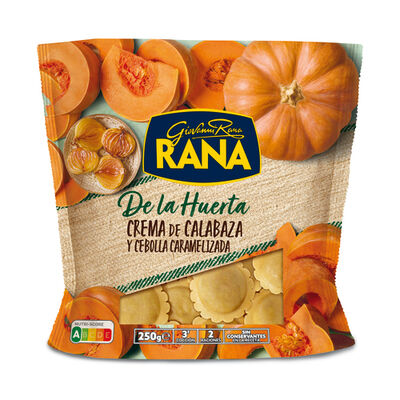Pasta fresca ravioli relleno de calabaza Rana 250g