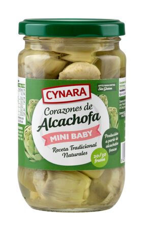 Corazones de alcachofa al natural 20/30 Cynara 175g
