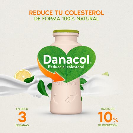 Bebida láctea Danacol colesterol pack 6 lima limón