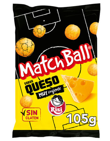 Snack de maíz sin gluten match ball Risi 105g cheese