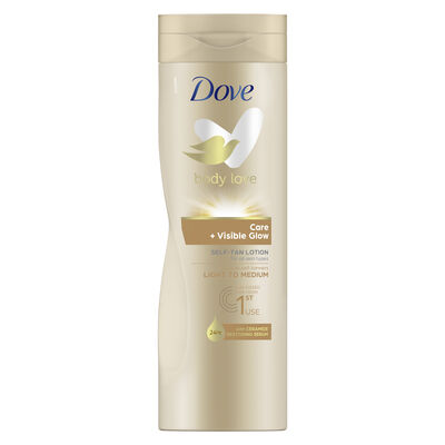 Loción autobronceadora Dove 400 ml Light